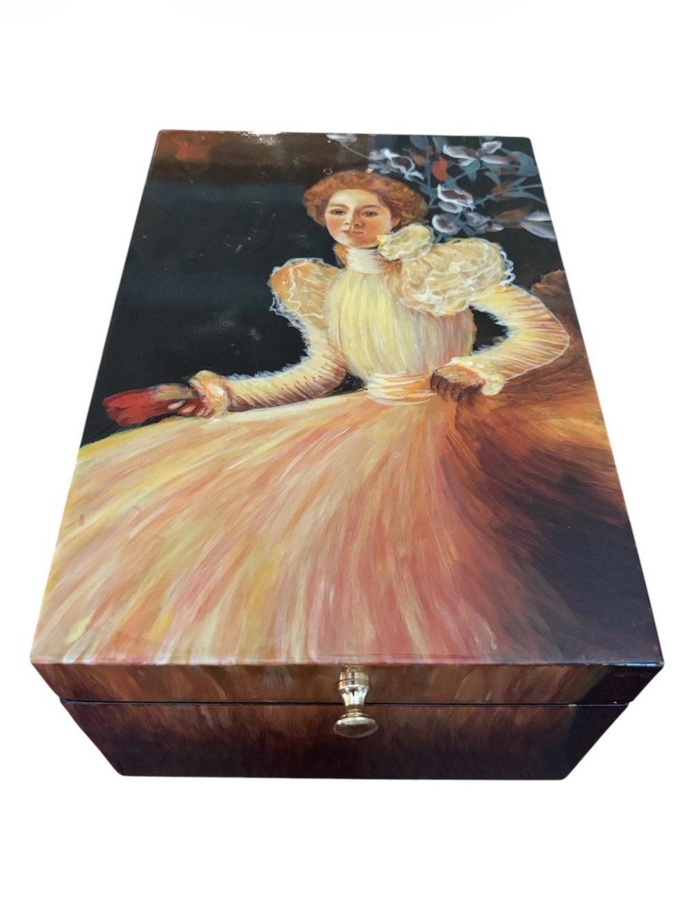 Vintage Sonja Knips Lacquered Jewelry Box